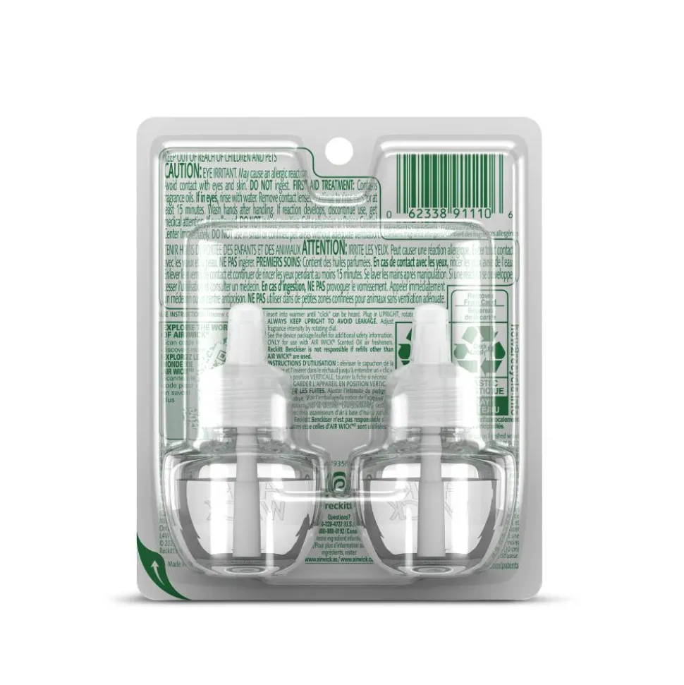 Air Wick Life Scents Scented Oil Warmer Refill, 0.67 Oz, Paradise Retreat, Pack Of 2