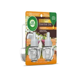 Air Wick Life Scents Scented Oil Warmer Refill, 0.67 Oz, Paradise Retreat, Pack Of 2