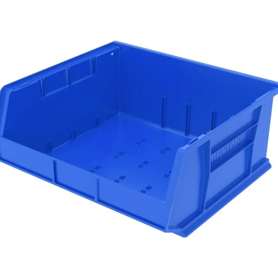 Akro-Mils AkroBin Storage Bin, Medium Size, 7" x 16 1/2" x 14 3/4", Blue