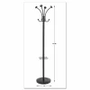 Alba Four Double Peg Coat Stand - 8 Pegs - for Coat, Clothes - Black - 1 Each