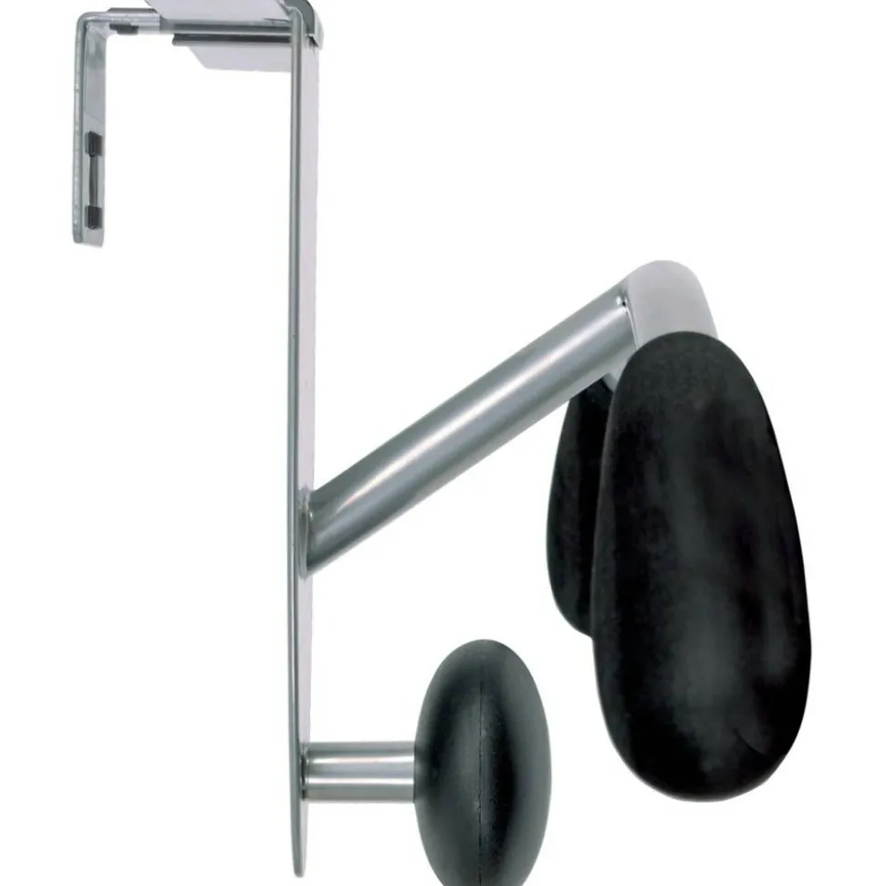 Alba Over-the-panel Coat Hook Hanger, 44 lb (19.96 kg) Capacity, 7.9"H x 14.6"W, for Coat, Cubicle, Clothes, Powder Coated