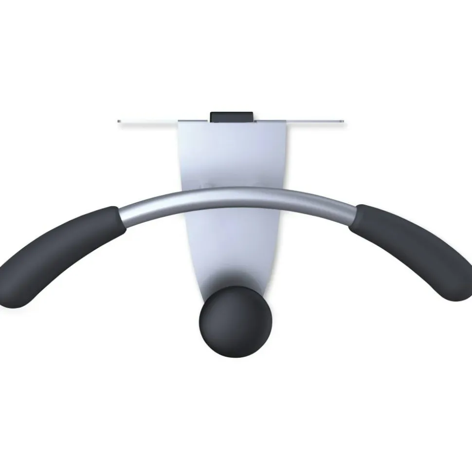 Alba Over-the-panel Coat Hook Hanger, 44 lb (19.96 kg) Capacity, 7.9"H x 14.6"W, for Coat, Cubicle, Clothes, Powder Coated