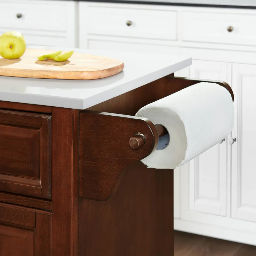 Alexandria Granite Top Full Size Kitchen Island/Cart