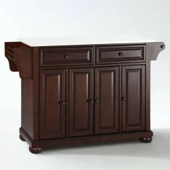 Alexandria Granite Top Full Size Kitchen Island/Cart