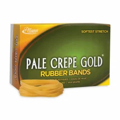 Alliance Rubber Pale Crepe Gold Rubber Bands, #64, 3 1/2