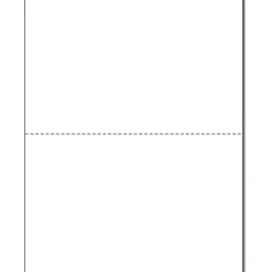Alliance Processed Lazer Cut Sheet Copy Paper, 8-1/2 x 11, Perforated 5-1/2