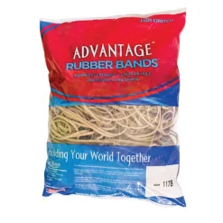 Alliance Rubber Advantage Rubber Bands, 7" x 1/8", Natural Crepe, Bag Of 200