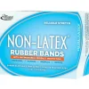 Alliance Rubber Bands With Antimicrobial Protection, #19, 3 1/2" x 1/16", Cyan Blue, 40 Per Pack