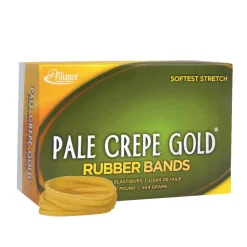 Alliance Rubber Pale Crepe Gold Rubber Bands, #32, 3