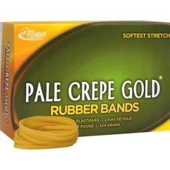 Alliance Rubber Pale Crepe Gold Rubber Bands, #32, 3