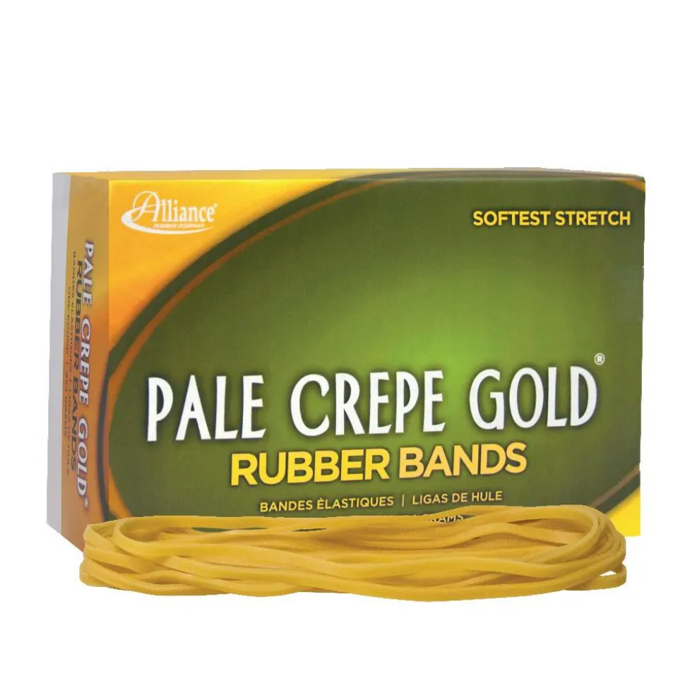 Alliance Rubber Pale Crepe Gold Rubber Bands