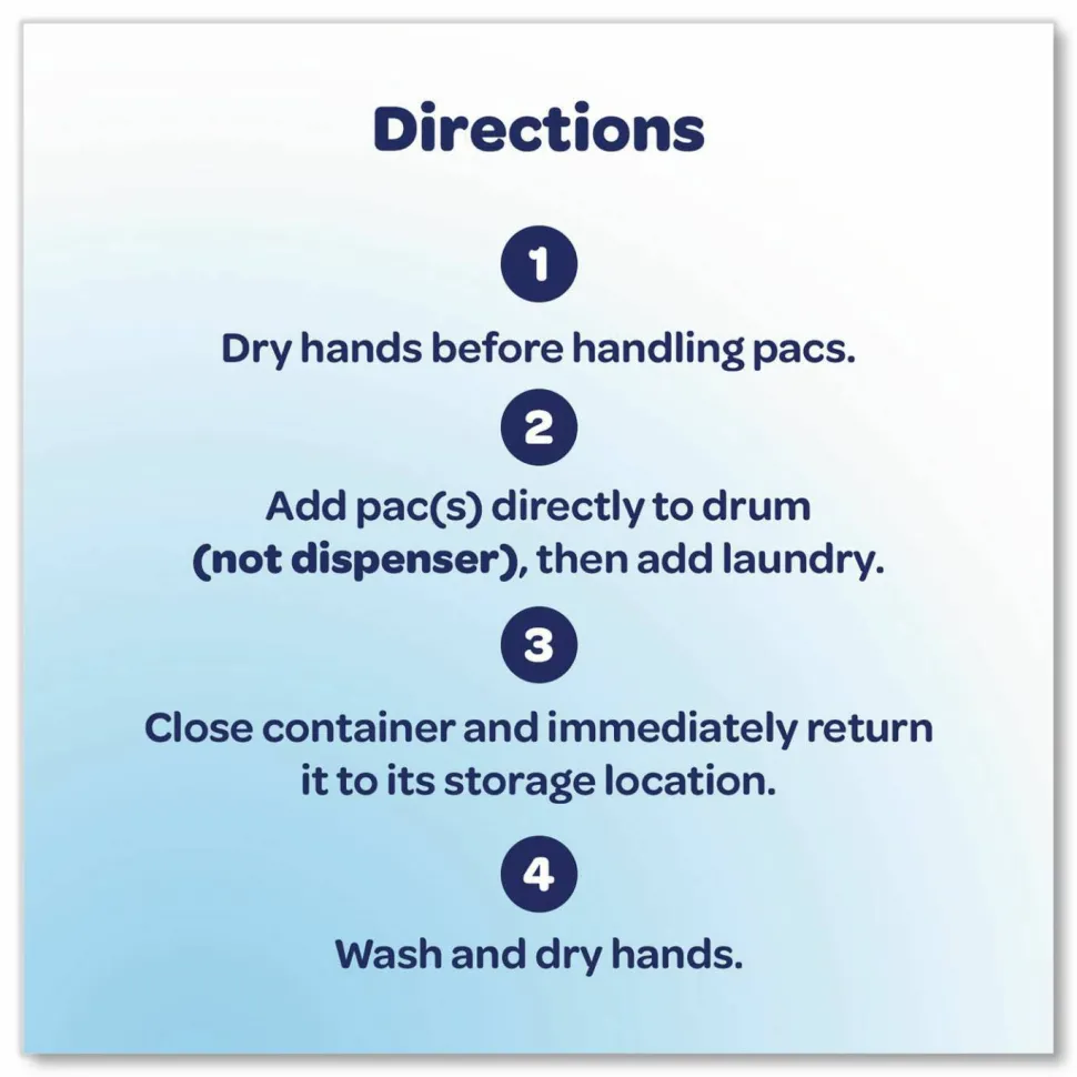 all MIGHTY PACS Free Clear HE Laundry Detergent, 60 Pods/Tub, 4 Tubs/Carton