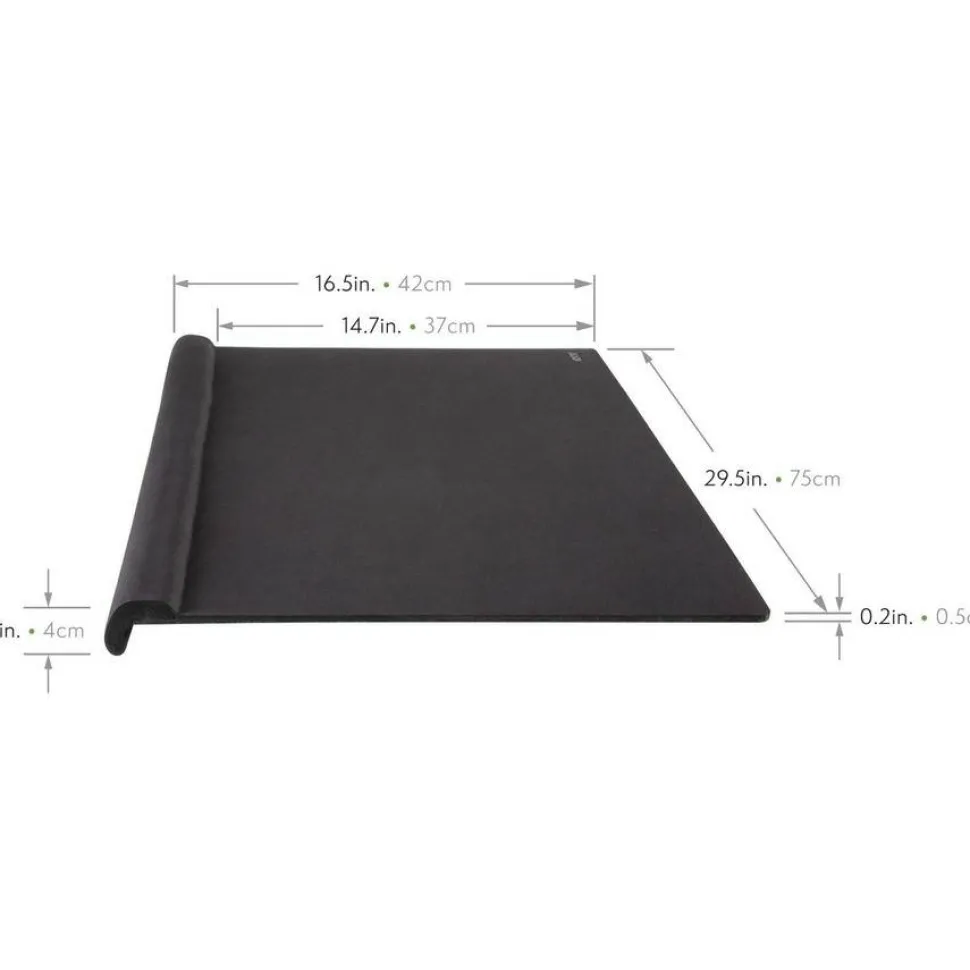 Allsop ErgoEdge Wrist Rest Deskpad, 29.5 x 16.5, Black