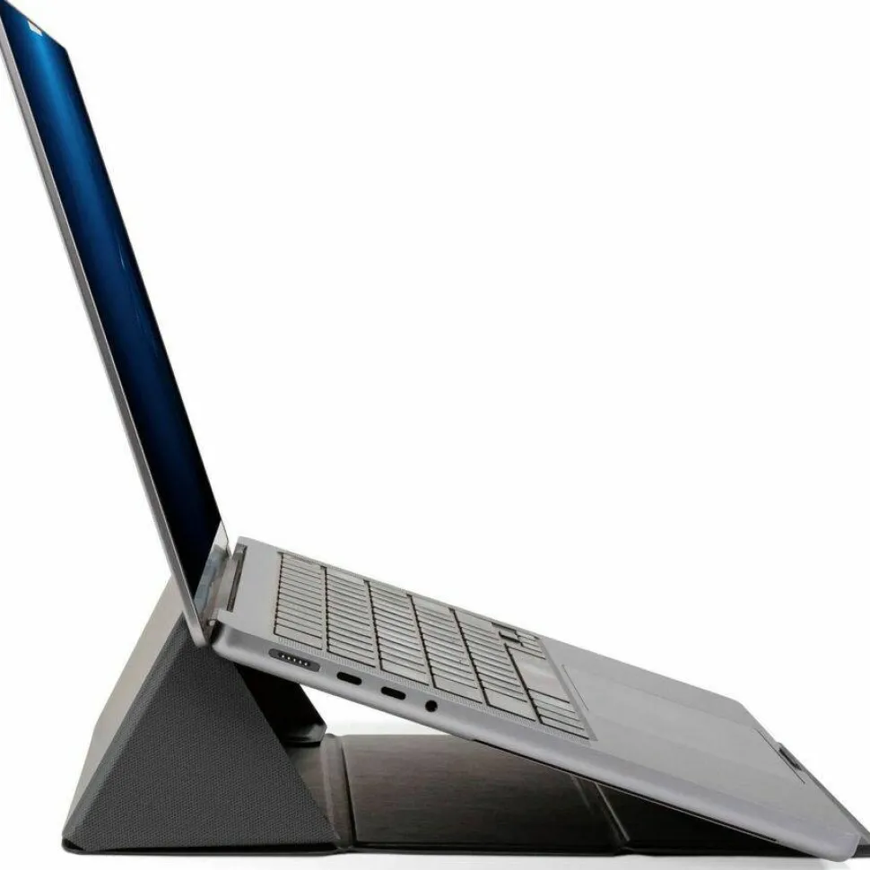 Allsop Foldio Laptop and Tablet Stand, +30 Tilt, 9.5" x 14.5" x 3", Black, Supports 7 lb