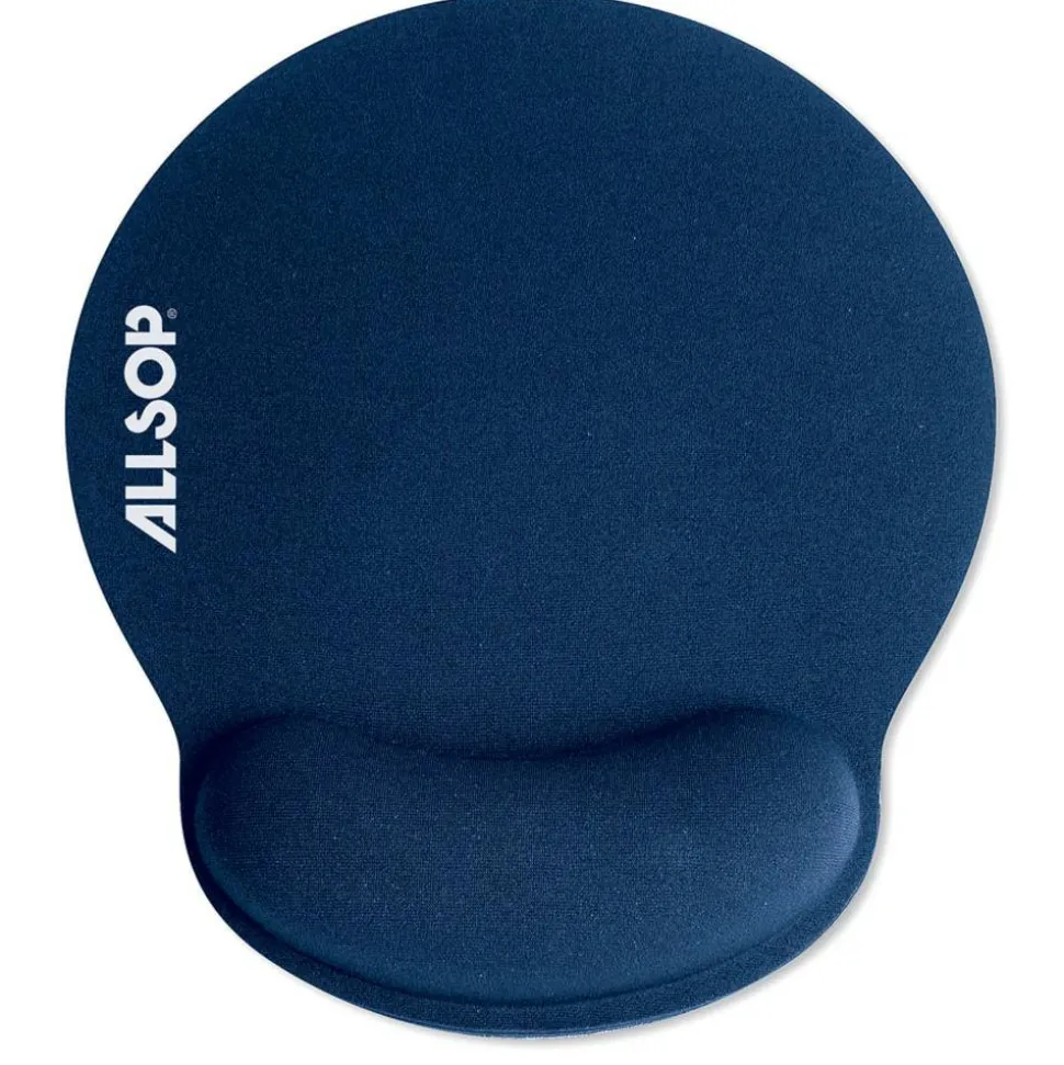 Allsop Memory Foam Mouse Pad, 0.25"H x 9.75"W x 11.5"D, Blue