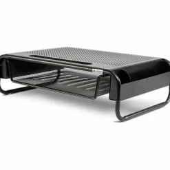 Allsop Metal Art Organizer 5 Monitor, 18" x 11.8" x 5.1", Black, Supports 30 lbs