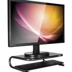Allsop Monitor/Printer Stand, Jr Model, Pearl Black