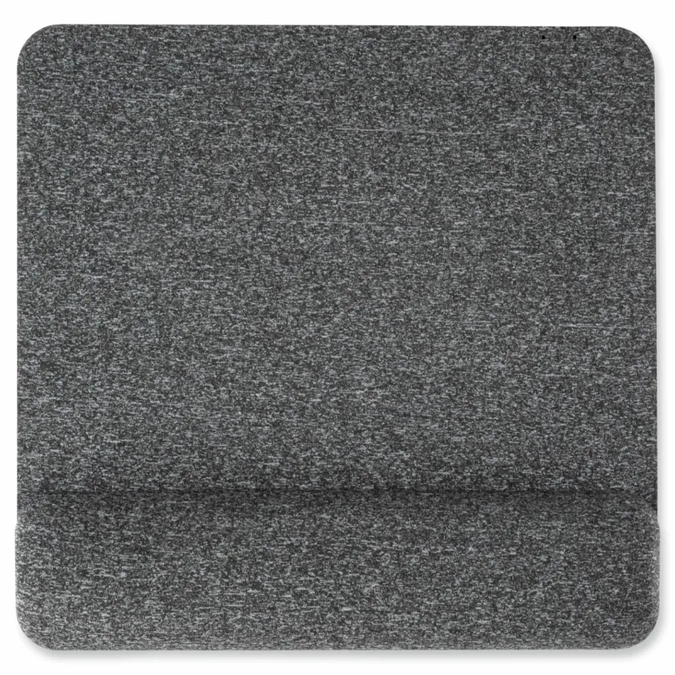 Allsop Premium Plush Memory Foam Wrist Rest, Mousepad, 1-7/8"H x 11-5/8"W x 11-13/16"D, Gray