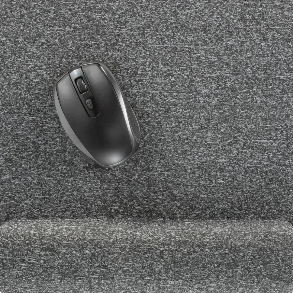 Allsop Premium Plush Memory Foam Wrist Rest, Mousepad, 1-7/8"H x 11-5/8"W x 11-13/16"D, Gray