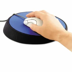 Allsop Wrist Aid Circular Mouse Pad, Blue