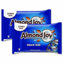 Almond Joy Snack Size Candy Bars, 20.1 oz Bag, 2/Carton