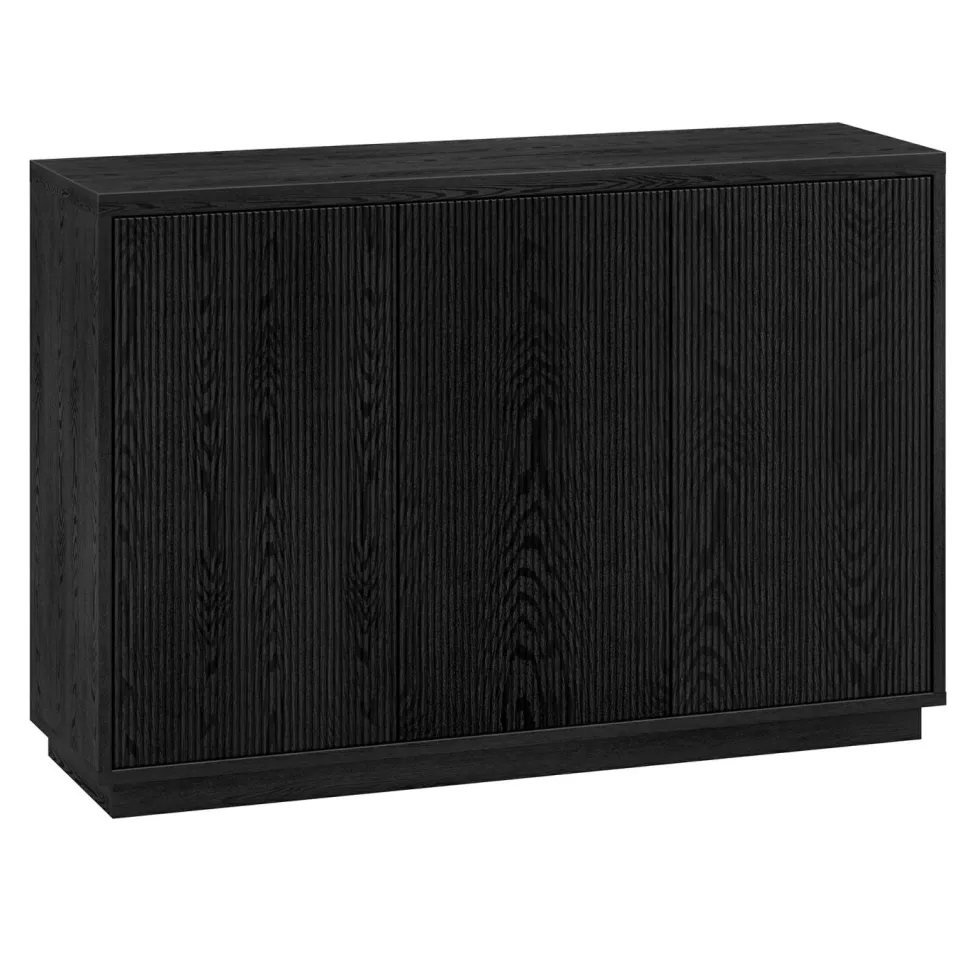 Alston 48" Wide Rectangular Buffet Table in Black Grain