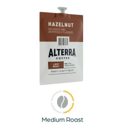 Alterra Roasters Hazelnut Coffee Freshpacks, Medium Roast, Each Pack Makes 1 Cup, 100 Packs/Carton