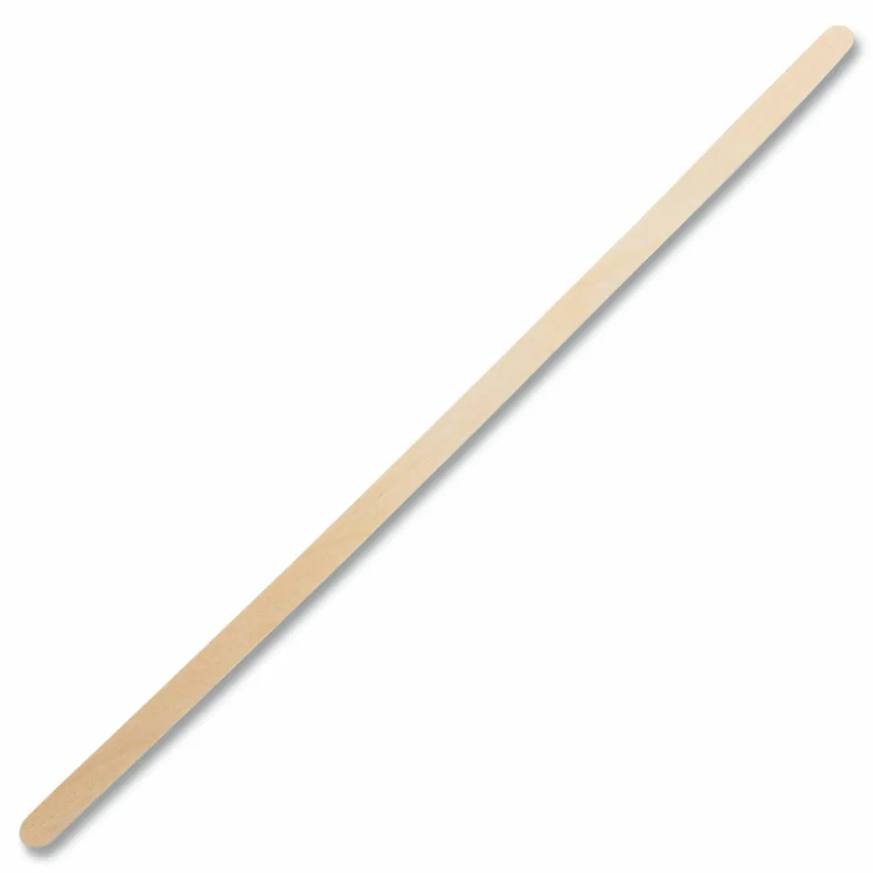 AmerCareRoyal Wood Stir Sticks, 7.5" Long, 500/Box, 10 Boxes/Carton