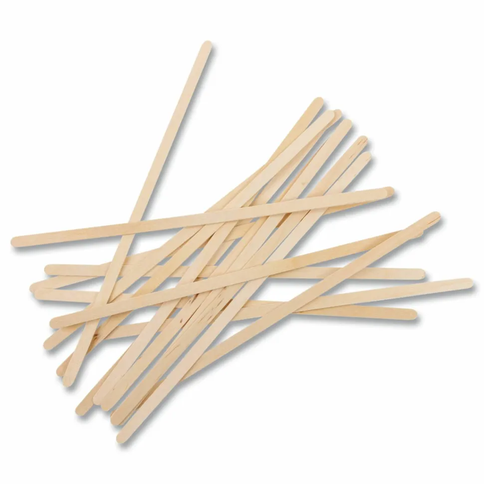AmerCareRoyal Wood Stir Sticks, 7.5" Long, 500/Box, 10 Boxes/Carton