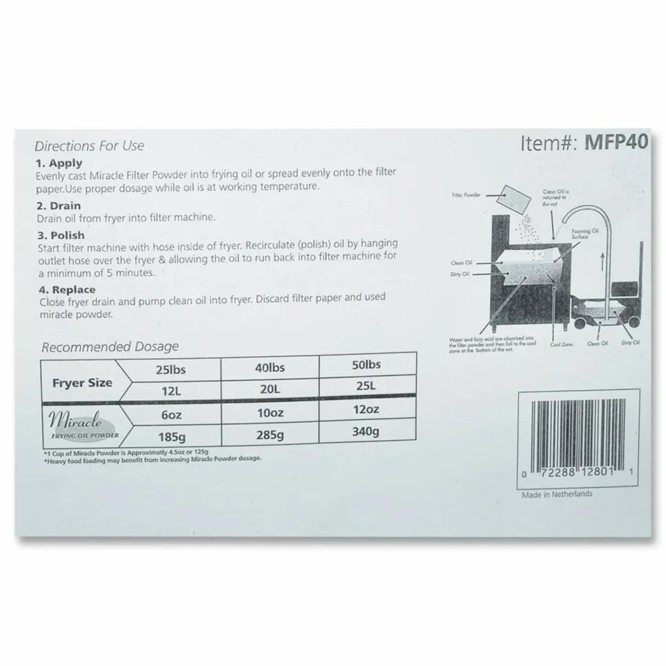AmerCareRoyal Filter Powder, 25 L, 40 lbs Box