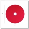 Americo Buffing Pad, 12" Diameter, Red, 5/Carton