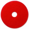 Americo Buffing Pads, 20" Diameter, Red, 5/Carton