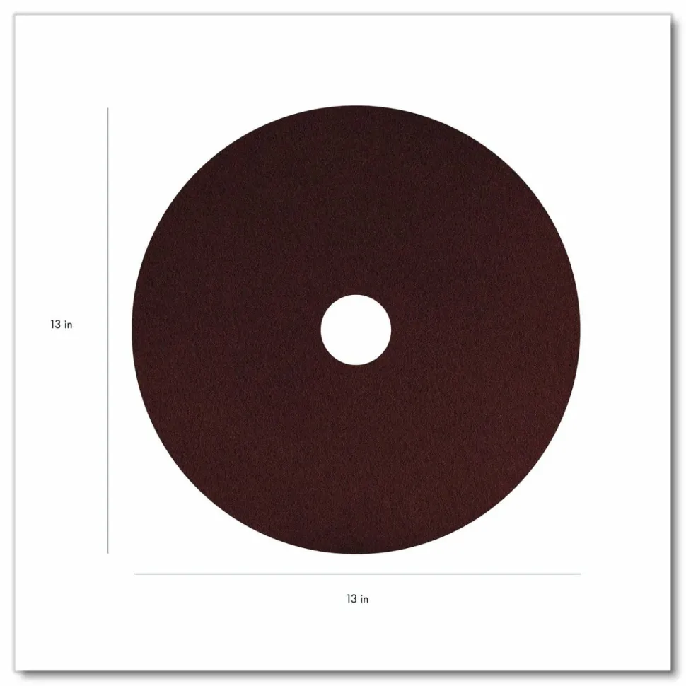 Americo EcoPrep EPP Specialty Pads, 13", Maroon, 10/Carton