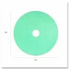 Americo Luster Lite Burnishing Pad, 20" Diameter, Sky Blue, 5/Carton