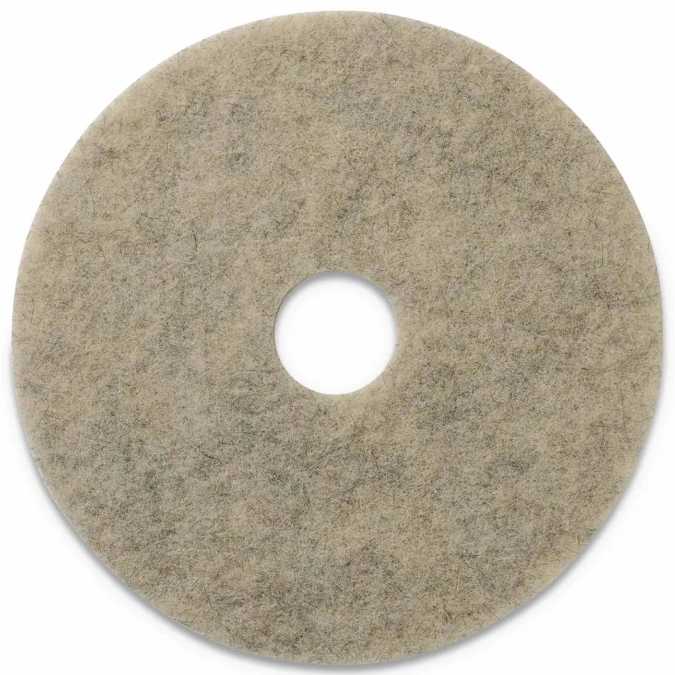 Americo Porko Plus Burnishing Pads, 27" Diameter, Brown, 2/Carton