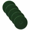 Americo Scrubbing Pads, 17" Diameter, Green, 5/Carton