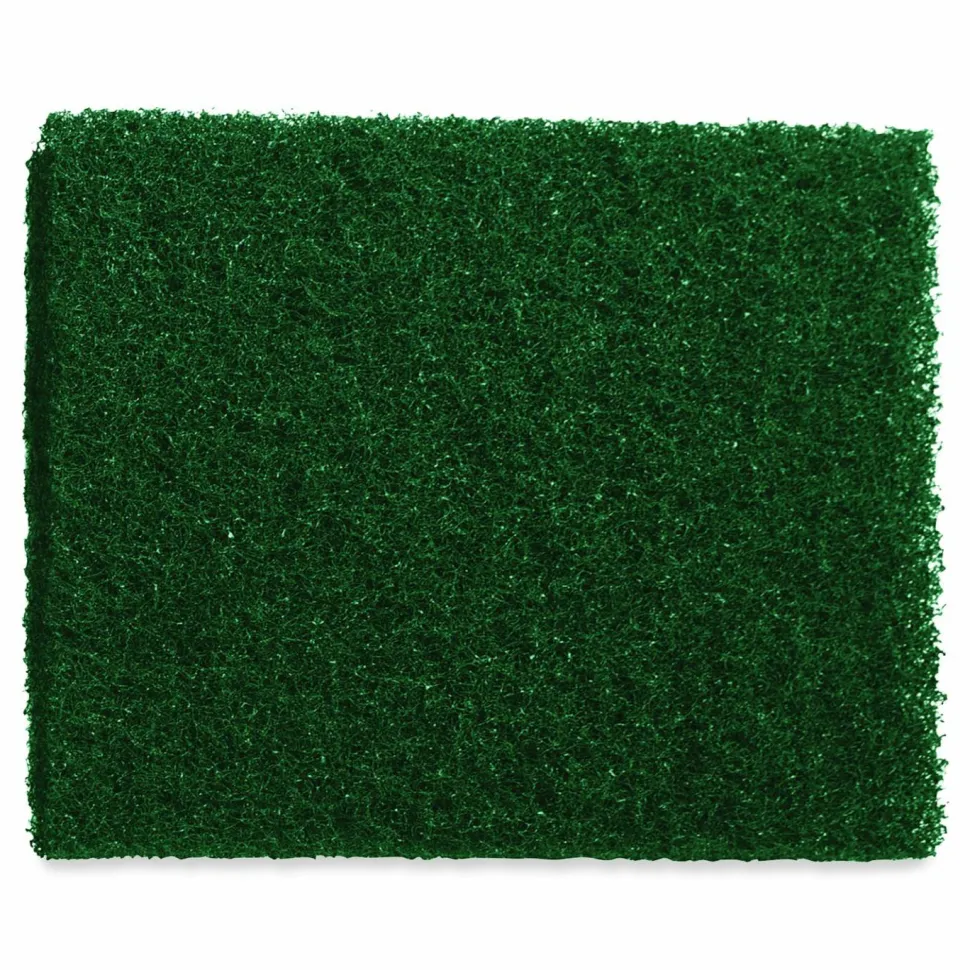 Americo Scrubbing Pads, 14 x 20, Green, 5/Carton