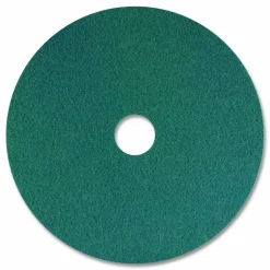 Americo SmartScrub Floor Pad, 20" Diameter, Blue/Yellow, 5/Carton