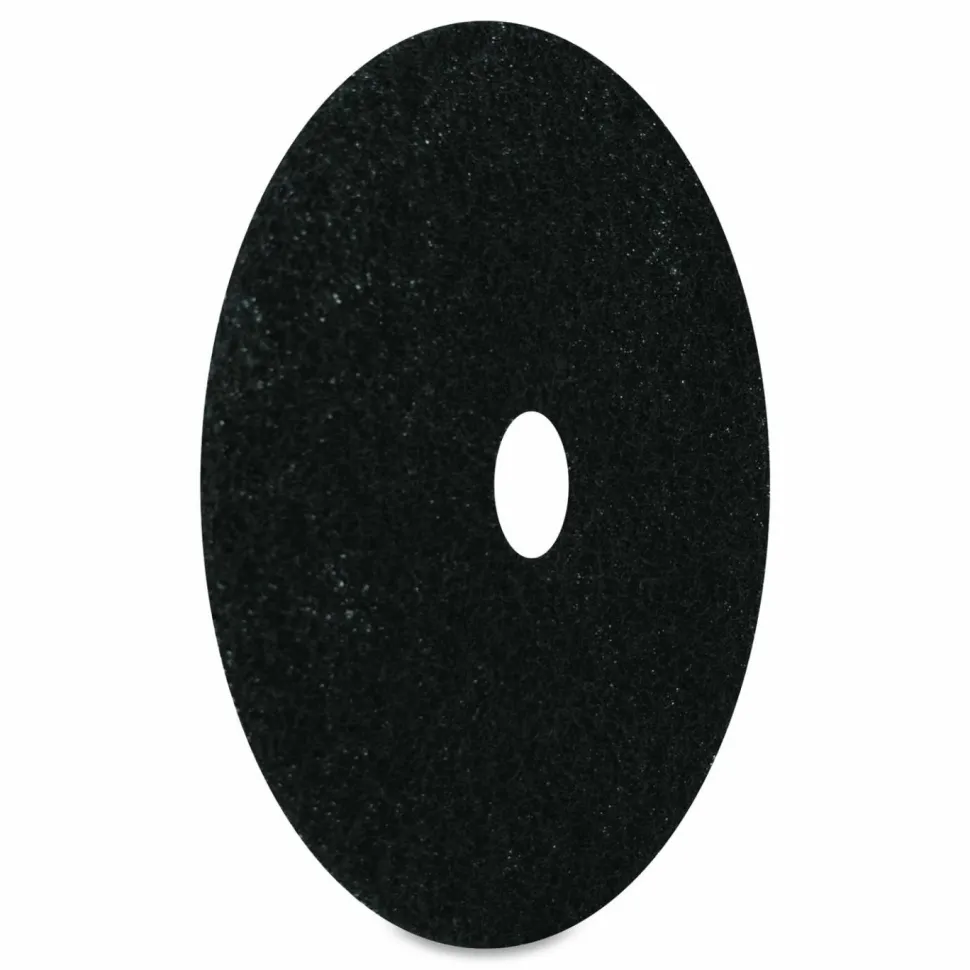 Americo Stripping Pads, Heavy-Duty, 20" Diameter, Black, 5/Carton