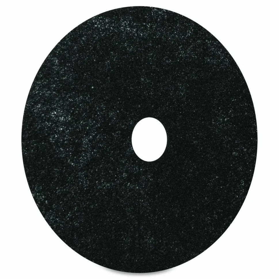 Americo Stripping Pads, Heavy-Duty, 20" Diameter, Black, 5/Carton