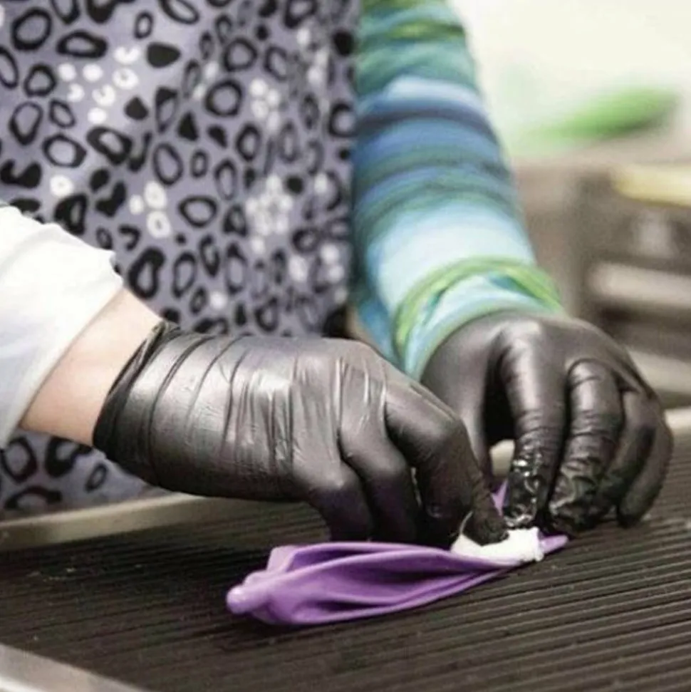 AMMEX Professional Black Nitrile Powder Free Exam X-Large Gloves