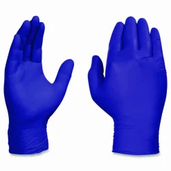 Ammex Professional Indigo Disposable Powder-Free Nitrile Exam Gloves, Medium, Box Of 100 Gloves