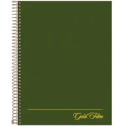 Ampad Gold Fibre Wirebound Project Notes Book, Project-Management Format, Green Cover, (84) 9.5 x 7.25 Sheets, Undated Calendar