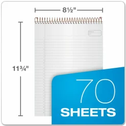 Ampad Gold Fibre Classic Wirebound Legal Pads, Letter Size, 70 Sheets, Brown