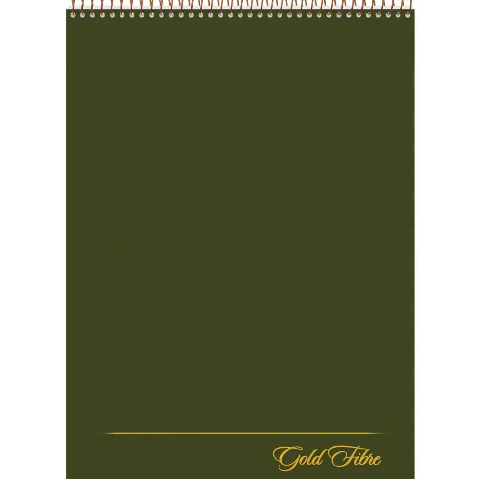 Ampad Gold Fibre Classic Wirebound Legal Pads - 70 Sheets - Wire Bound - 0.34" Ruled - 20 lb Basis Weight - 20811