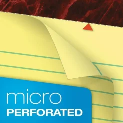 Ampad Gold Fibre Quality Writing Pads, Wide/Legal Rule, (50) Canary Yellow 8.5 x 14 Sheets, Dozen