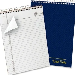 Ampad Gold Fibre Wirebound Legal Pad - 70 Sheets - Wire Bound - 20 lb Basis Weight - 8 1/2