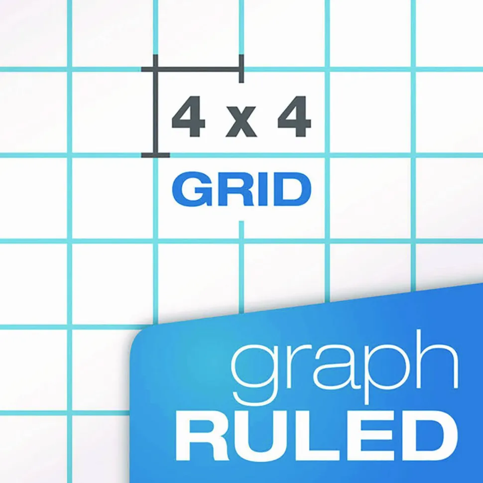 Ampad Graph Pad - 50 Sheets - Both Side Ruling Surface - 15 lb Basis Weight - Tabloid - 11"x17" Sheet Size - 22037