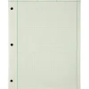 Ampad Green Tint Engineer's Quadrille Pad, 8 1/2" x 11", Quadrille Ruled, 200 Sheets, Green