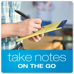 Ampad Perforated Ruled Pads - 50 Sheets - Stapled - 0.28" Ruled - 5"x8" Sheet Size - Dark Blue Binding - 20204